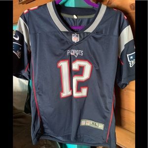 Nike Boys Patriots Tom Brady Jersey, sz XL